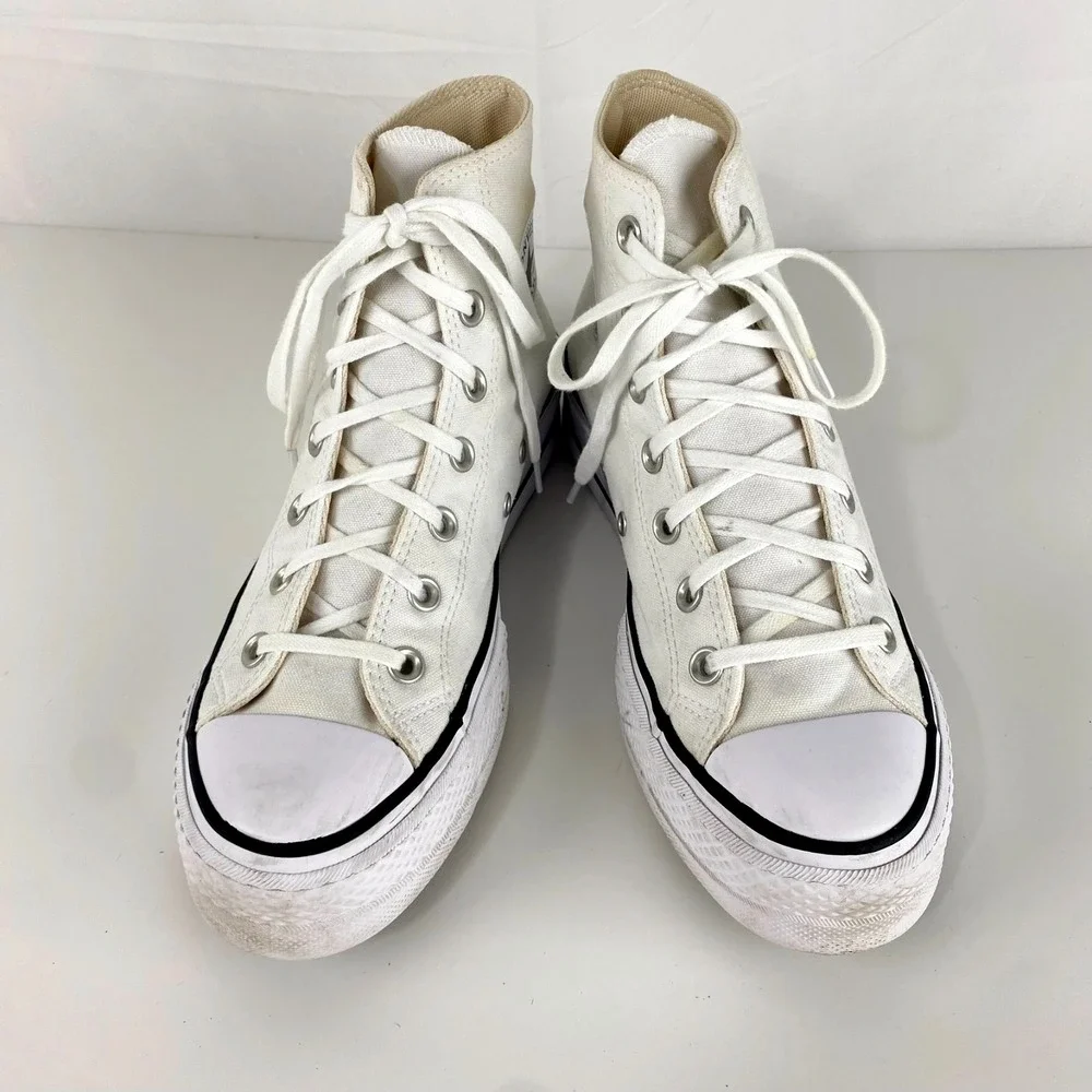 Converse Chuck Taylor All Star Egret Hi Top Womens 8 Cream 1